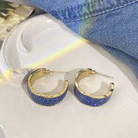 1 Pair Simple Style Butterfly Inlay Alloy Opal Ear Studs sku image 13
