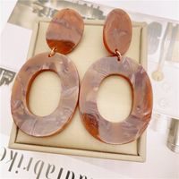 1 Pair Simple Style Square Plating Arylic Drop Earrings sku image 3