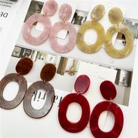 1 Pair Simple Style Square Plating Arylic Drop Earrings main image 1