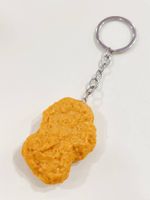 Cute Solid Color Plastic Irregular Rhodium Plated Keychain main image 6