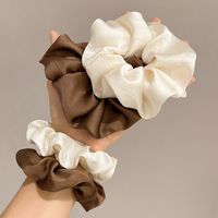 Women's Simple Style Solid Color Cloth Elastic Band Hair Tie main image 4