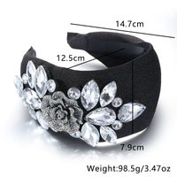 Baroque Style Water Droplets Flower Alloy Rhinestone Hair Band main image 3