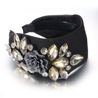 Baroque Style Water Droplets Flower Alloy Rhinestone Hair Band main image 2