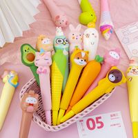 Cute Cartoon Decompression Pen Gel Pen Student Studying Stationery Pinch Lewang Red Decompression Pen Children Gift Wholesale main image 3