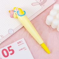 Cute Cartoon Decompression Pen Gel Pen Student Studying Stationery Pinch Lewang Red Decompression Pen Children Gift Wholesale sku image 1