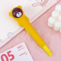 Cute Cartoon Decompression Pen Gel Pen Student Studying Stationery Pinch Lewang Red Decompression Pen Children Gift Wholesale sku image 3