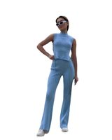 Women's Sexy Solid Color Rayon Pants Sets main image 2