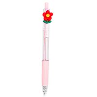 Cartoon Morandi Pressing Pen Cute Ins Style Fruit Animal Decoration 0.5mm Black Push Type Gel Pen main image 3