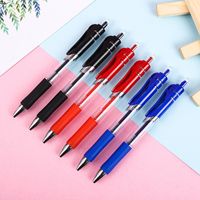 Office Supplies Press Gel Pen Student Stationery Ball Pen Carbon Black Blue Red School Supplies Large Capacity Signature Pen main image 1