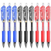 Office Supplies Press Gel Pen Student Stationery Ball Pen Carbon Black Blue Red School Supplies Large Capacity Signature Pen main image 2