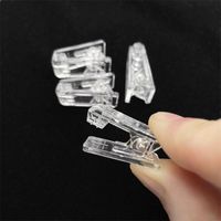 Acryl Clip Buch Clip Transparenter Kleber Ordner Aufbewahrung Clip Student Test Paper Clip Büromaterial Clip main image 4