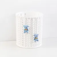 Creative Cute Cartoon Rattan-like Pen Holder Student Stationery Sundries Desktop Finishing Girl Makeup Brush Storage Bucket Wholesale sku image 17