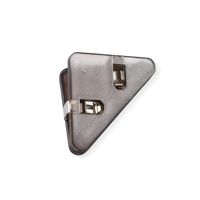 Transparent Triangle Clip Stationery Office Wholesale Binder Clip Acrylic Pp Clip Book Clip Anti-roll File Long Tail Clip sku image 1
