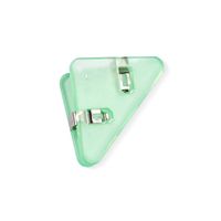 Transparent Triangle Clip Stationery Office Wholesale Binder Clip Acrylic Pp Clip Book Clip Anti-roll File Long Tail Clip sku image 2