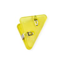Transparent Triangle Clip Stationery Office Wholesale Binder Clip Acrylic Pp Clip Book Clip Anti-roll File Long Tail Clip sku image 3