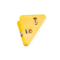 Transparent Triangle Clip Stationery Office Wholesale Binder Clip Acrylic Pp Clip Book Clip Anti-roll File Long Tail Clip sku image 8