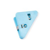 Transparent Triangle Clip Stationery Office Wholesale Binder Clip Acrylic Pp Clip Book Clip Anti-roll File Long Tail Clip sku image 9