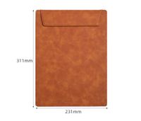 Spot A4 Leather Signature Clip Hotel Conference Clip Writing Pad Manager Signature Plate Holder File Folder Coaster sku image 4
