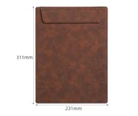 Spot A4 Leather Signature Clip Hotel Conference Clip Writing Pad Manager Signature Plate Holder File Folder Coaster sku image 5