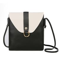 Women's Medium Pu Leather Solid Color Basic Square Flip Cover Crossbody Bag sku image 5