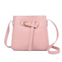 Women's Medium Pu Leather Solid Color Vintage Style Square Zipper Crossbody Bag main image 1
