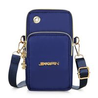 Women's Mini Nylon Hot Air Balloon Solid Color Basic Square Zipper Crossbody Bag sku image 3