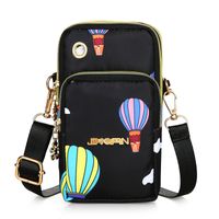 Women's Mini Nylon Hot Air Balloon Solid Color Basic Square Zipper Crossbody Bag sku image 6