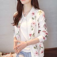 Women's Casual Printing Printing Zipper Coat main image 1