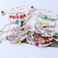 Wholesale Jewelry Pastoral Flower Alloy Rope Bracelets main image 1