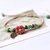Wholesale Jewelry Elegant Pastoral Flower Ceramics Bracelets sku image 8