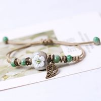 Wholesale Jewelry Elegant Pastoral Flower Ceramics Bracelets sku image 9