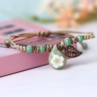 Wholesale Jewelry Elegant Pastoral Flower Ceramics Bracelets sku image 6
