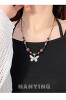 Ethnischer Stil Geometrisch Schmetterling Keramik Großhandel Halskette Mit Anhänger sku image 13
