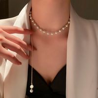 Elegant Lady Geometric Artificial Rhinestones Artificial Pearls Alloy Wholesale Pendant Necklace sku image 55