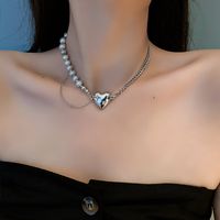 Elegant Lady Geometric Artificial Rhinestones Artificial Pearls Alloy Wholesale Pendant Necklace sku image 37