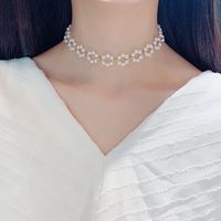 Elegant Lady Geometric Artificial Rhinestones Artificial Pearls Alloy Wholesale Pendant Necklace sku image 22