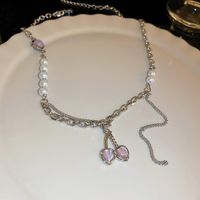 Elegant Lady Geometric Artificial Rhinestones Artificial Pearls Alloy Wholesale Pendant Necklace sku image 20