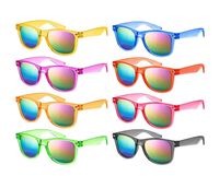 Strassenmode Einfarbig Pc Quadrat Vollbild Kinder Sonnenbrille main image 1