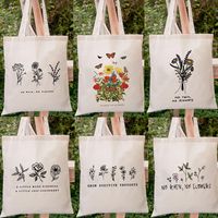 Women's Simple Style Flower Shopping Bags main image 2