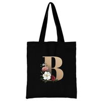 Women's Simple Style Letter Flower Shopping Bags sku image 2