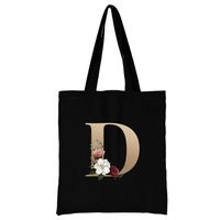 Women's Simple Style Letter Flower Shopping Bags sku image 4