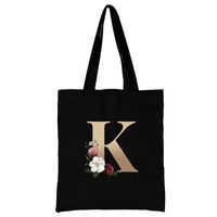 Women's Simple Style Letter Flower Shopping Bags sku image 11