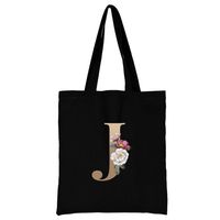 Women's Simple Style Letter Flower Shopping Bags sku image 10