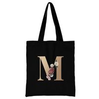 Women's Simple Style Letter Flower Shopping Bags sku image 13