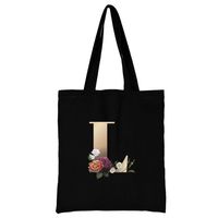 Women's Simple Style Letter Flower Shopping Bags sku image 12
