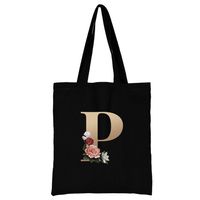 Women's Simple Style Letter Flower Shopping Bags sku image 16