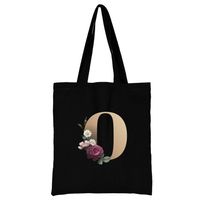 Women's Simple Style Letter Flower Shopping Bags sku image 15