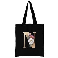 Women's Simple Style Letter Flower Shopping Bags sku image 14