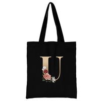 Women's Simple Style Letter Flower Shopping Bags sku image 21