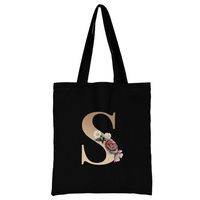 Women's Simple Style Letter Flower Shopping Bags sku image 19